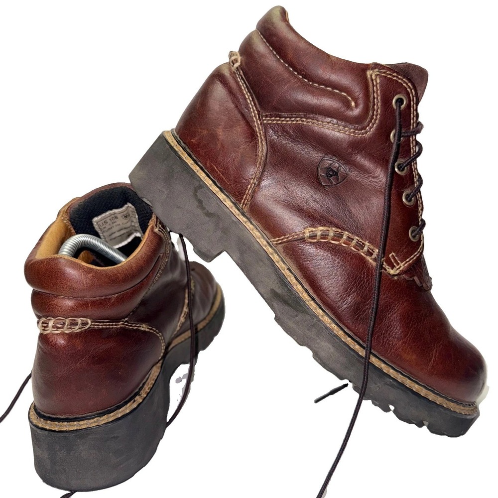Ariat Canyon Boot Women 10B Brown Leather Kiltie Lace Up 17728